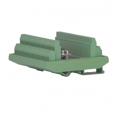 78-Pin D-type Female Breakout DIN Rail - 40-967-078-F