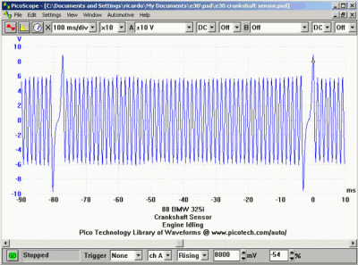 Crank Sensor C BMW 325i (at idle)