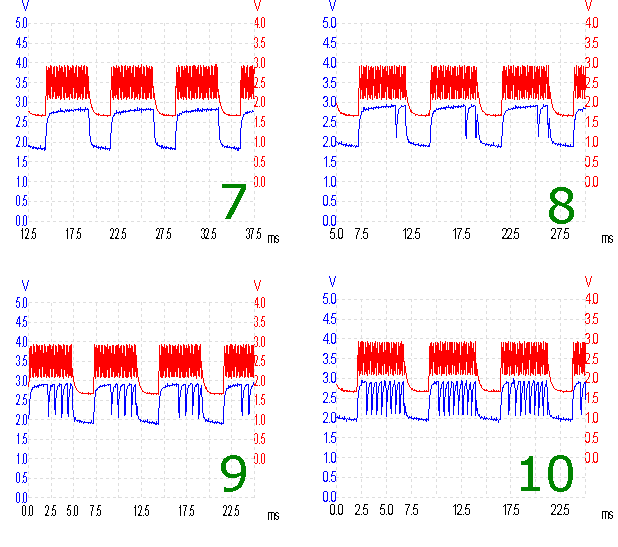 knock sensor waveforms